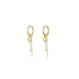 Love on Top Charm-Ohrringe Blau/Gold