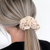 Mae-Lilly Natural Broderie Scrunchie