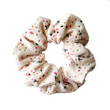 Mae-Lilly Natural Broderie Scrunchie