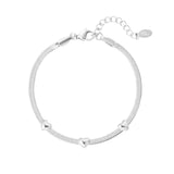 Triple the Love Armband Zilver