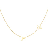 Two Birds Necklace Gold