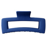 Hair Clip Matte Straight XXL Navy Blue