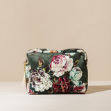 Toiletry bag Velvet Olive Flower Dreams