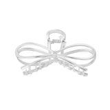 Hair clip Bow Silver