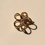 Hair clip Golden Flower