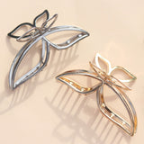 Hair clip Big Butterfly Silver