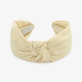 Hairband Soft Satin Look Cream