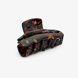 Hair Clip Shiny Straight Red Marble