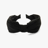 Haarband Soft Satin Look Schwarz