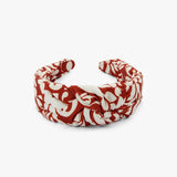 Hairband Soft Red &amp; White Pattern