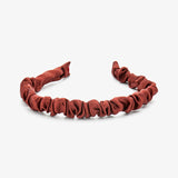 Hairband Small Satin Red Brick