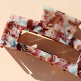 Hair clip Luxury Marble Brown