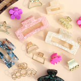 Hair Clip Small Neon Pink