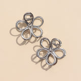 Hair clip Silver Flower