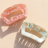 Hair clip Sweet Lips Marble Peach