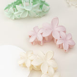 Hair clip Three Flowers Pink